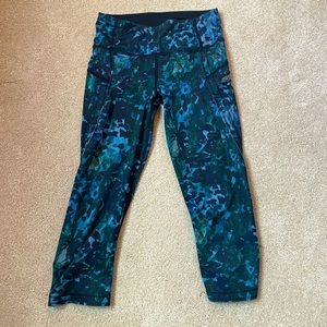 Lululemon cropped floral leggings